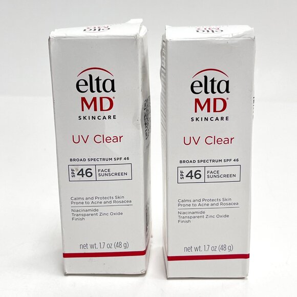 Lot of 2 Elta MD Skincare UV Clear SPF 46 Face Sunscreen Exp 2027 READ - Picture 2 of 7